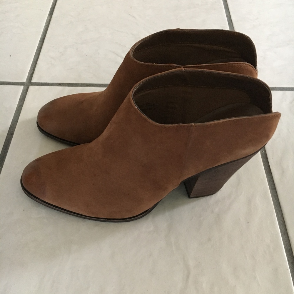 Steve Madden Rust Suede Distressed Mule Booties - image 3